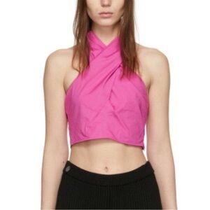 NWOT STAUD Kai Crisscross Halter Top